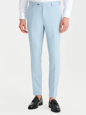 PAKO LORENTE - Błekitne spodnie ganiturowe