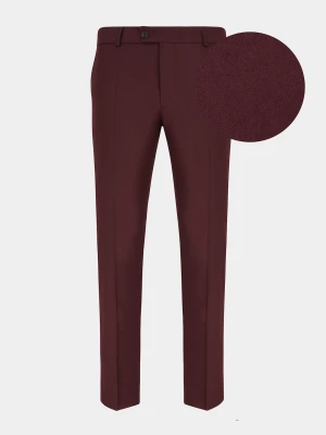 PAKO LORENTE – Bordowe spodnie garniturowe P21WP-6G-036-D-S