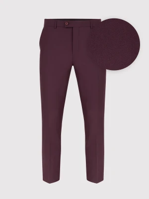 PAKO LORENTE – Bordowe spodnie garniturowe P22SF-6G-016-D-S