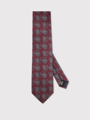 PAKO LORENTE – Bordowy krawat męski