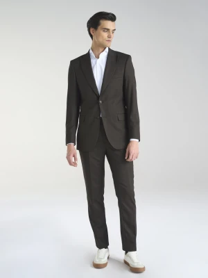 PAKO LORENTE – Brązowa jednorzędowa marynarka męska