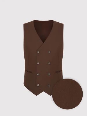 PAKO LORENTE – Brązowa kamizelka męska