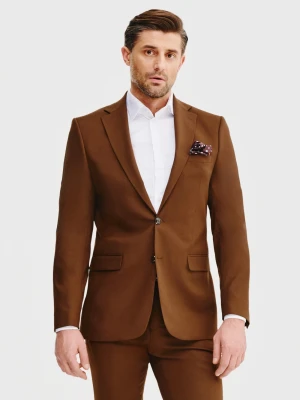 PAKO LORENTE – Brązowa marynarka garniturowa