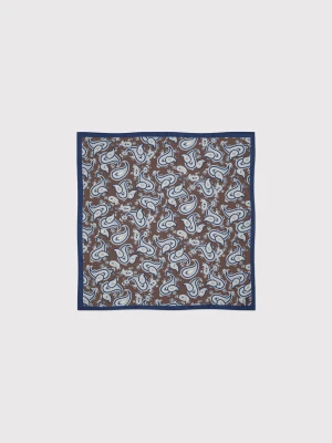 PAKO LORENTE – Brązowa poszetka paisley