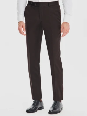 PAKO LORENTE – Brązowe spodnie garniturowe