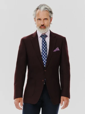 PAKO LORENTE – Burgundowa casualowa marynarka męska