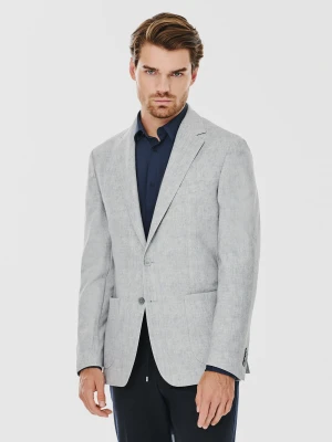 PAKO LORENTE – Casualowa marynarka męska w kolorze szarym