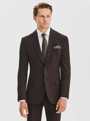 PAKO LORENTE - Ciemnobrązowy garnitur męski