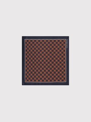 PAKO LORENTE - Ciemnoszara poszetka męska ze wzorem