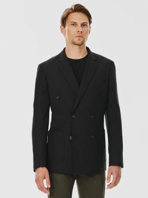 PAKO LORENTE – Czarna dwurzędowa marynarka męska