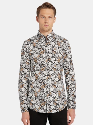 Zdjęcie produktu PAKO LORENTE - Czarna koszula męska kwiaty