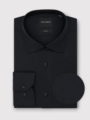 PAKO LORENTE - Czarna koszula męska z bawełny
