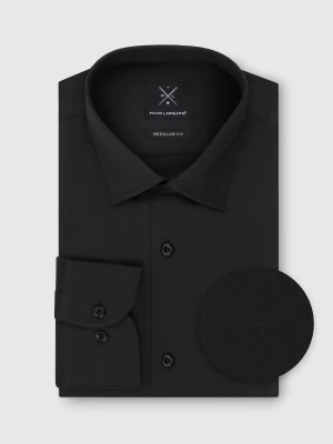 PAKO LORENTE - Czarna koszula męska z długim rękawem