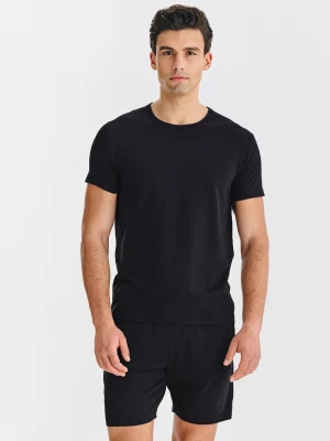 PAKO LORENTE – Czarna piżama męska z bawełną