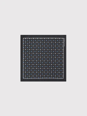 PAKO LORENTE - Czarna poszetka męska paisley