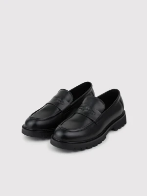 PAKO LORENTE – Czarne loafersy męskie