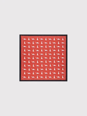 PAKO LORENTE – Czerwona poszetka w kotki