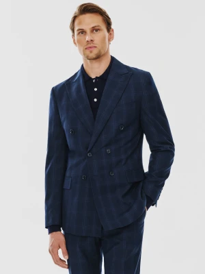 PAKO LORENTE – Dwurzędowa marynarka garniturowa w kratę