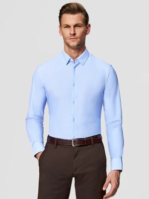 PAKO LORENTE - Dzianinowa koszula męska mikrowzór