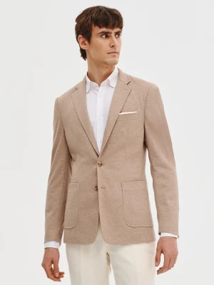 PAKO LORENTE – Dzianinowa marynarka w kolorze beżowym