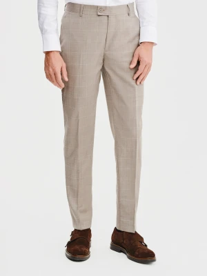 PAKO LORENTE – Garniturowe spodnie męskie w kratę