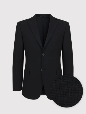 PAKO LORENTE - Gładka czarna marynarka garniturowa