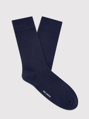PAKO LORENTE - Gładkie granatowe skarpety w prążek