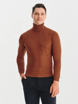 PAKO LORENTE - Golf męski w rudym kolorze