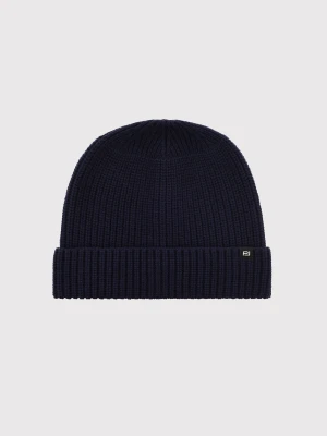 PAKO LORENTE - Granatowa czapka męska z wełną