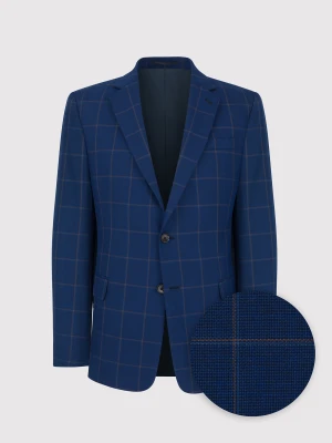 PAKO LORENTE – Granatowa marynarka casualowa w kratę