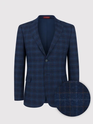PAKO LORENTE – Granatowa marynarka w drobną kratkę