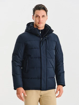 PAKO LORENTE – Granatowa pikowana kurtka męska