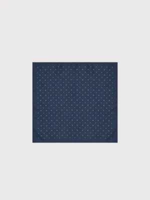 PAKO LORENTE – Granatowa poszetka męska w mikrowzór