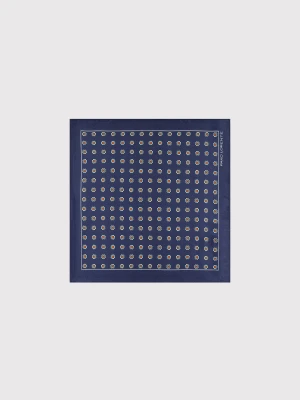 PAKO LORENTE – Granatowa poszetka we wzór