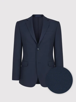 PAKO LORENTE – Granatowa wełniana marynarka garniturowa