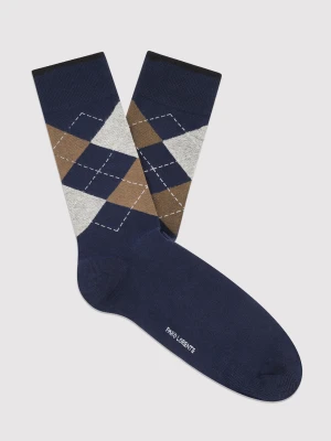 Zdjęcie produktu PAKO LORENTE - Granatowe skarpety w romby