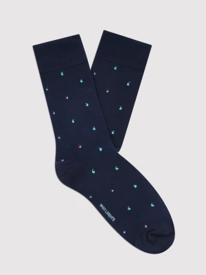 PAKO LORENTE - Granatowe skarpety we wzorki