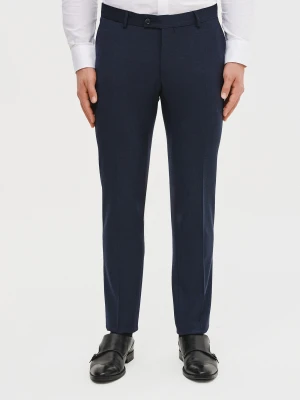 PAKO LORENTE – Granatowe spodnie ganiturowe