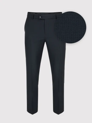 PAKO LORENTE – Granatowe spodnie garniturowe