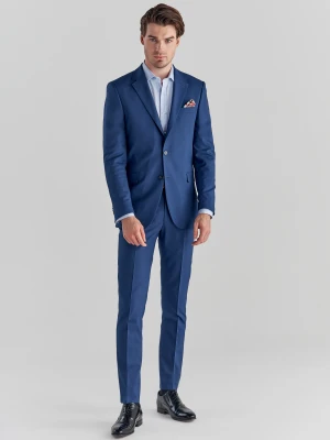 PAKO LORENTE – Granatowe spodnie garniturowe P22SF-6G-019-G-S