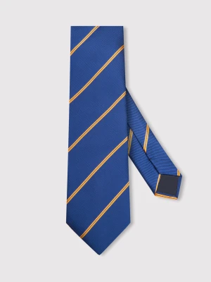PAKO LORENTE - Granatowy krawat męski w paski