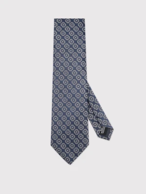 PAKO LORENTE – Granatowy krawat w kwiaty