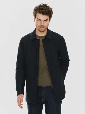 PAKO LORENTE – Granatowy przejściowy płaszcz męski P23WF-7X-010-G-0 - Pako Lorente