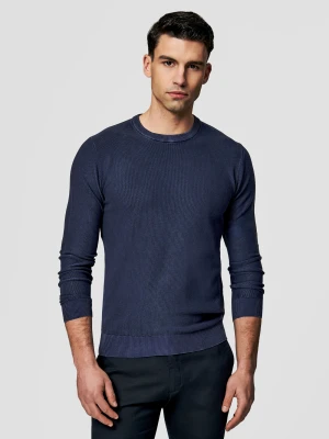 Zdjęcie produktu PAKO LORENTE - Granatowy sweter męski o-neck