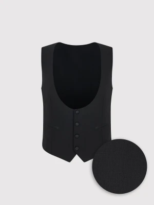 PAKO LORENTE - Jednorzędowa kamizelka smokingowa