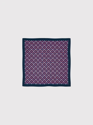PAKO LORENTE – Jedwabna poszetka męska w geometryczny wzór