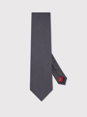 PAKO LORENTE - Jedwabny krawat w mikrowzór