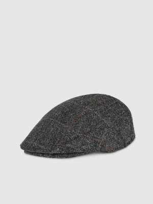 PAKO LORENTE – Kaszkiet męski w subtelną kratę