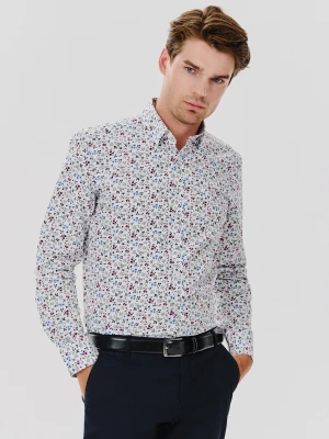PAKO LORENTE – Koszula męska w kwiatowy wzór długi rękaw