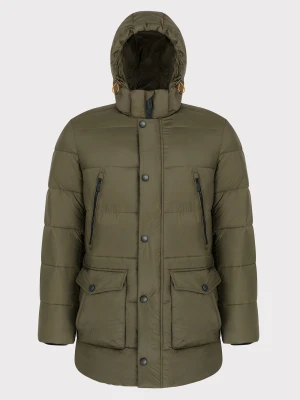 PAKO LORENTE – Kurtka w kolorze zielonym z odpinanym kapturem